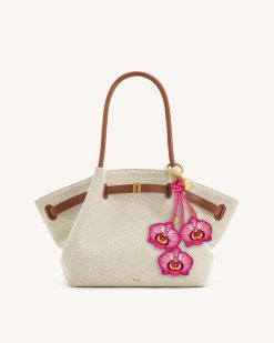 Alternative view of Orchid Bag Charm - Pink