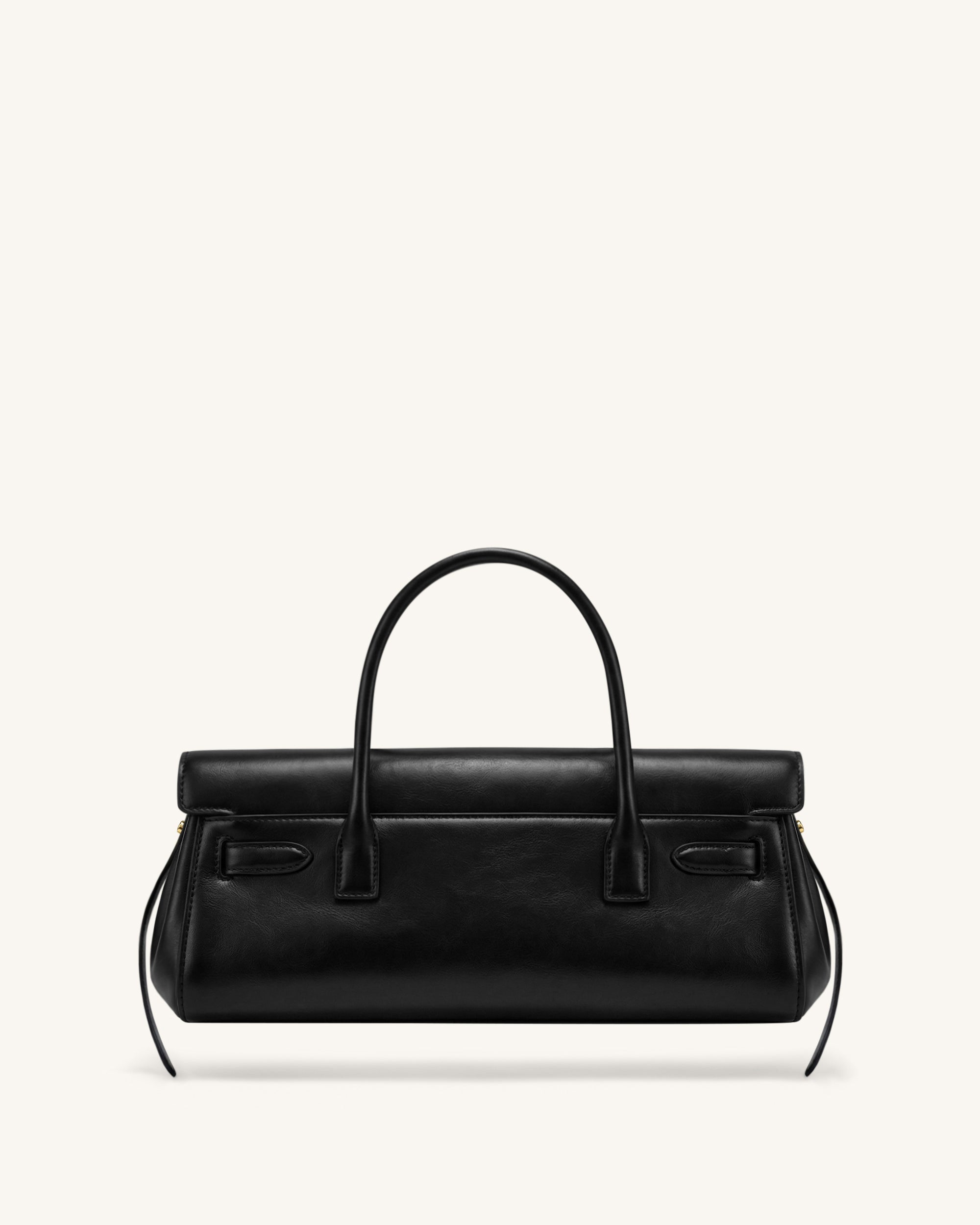 Yara Small Top Handle Shoulder Bag - Black - Image 3