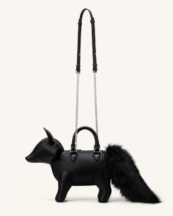 Alternative view of Kai Fox Shaped Top Handle Bag - Black