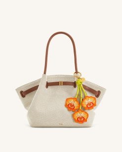 Alternative view of Orchid Bag Charm - Bright Orange