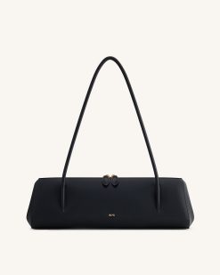 Nova Minimalist Shoulder Bag - Jet Black