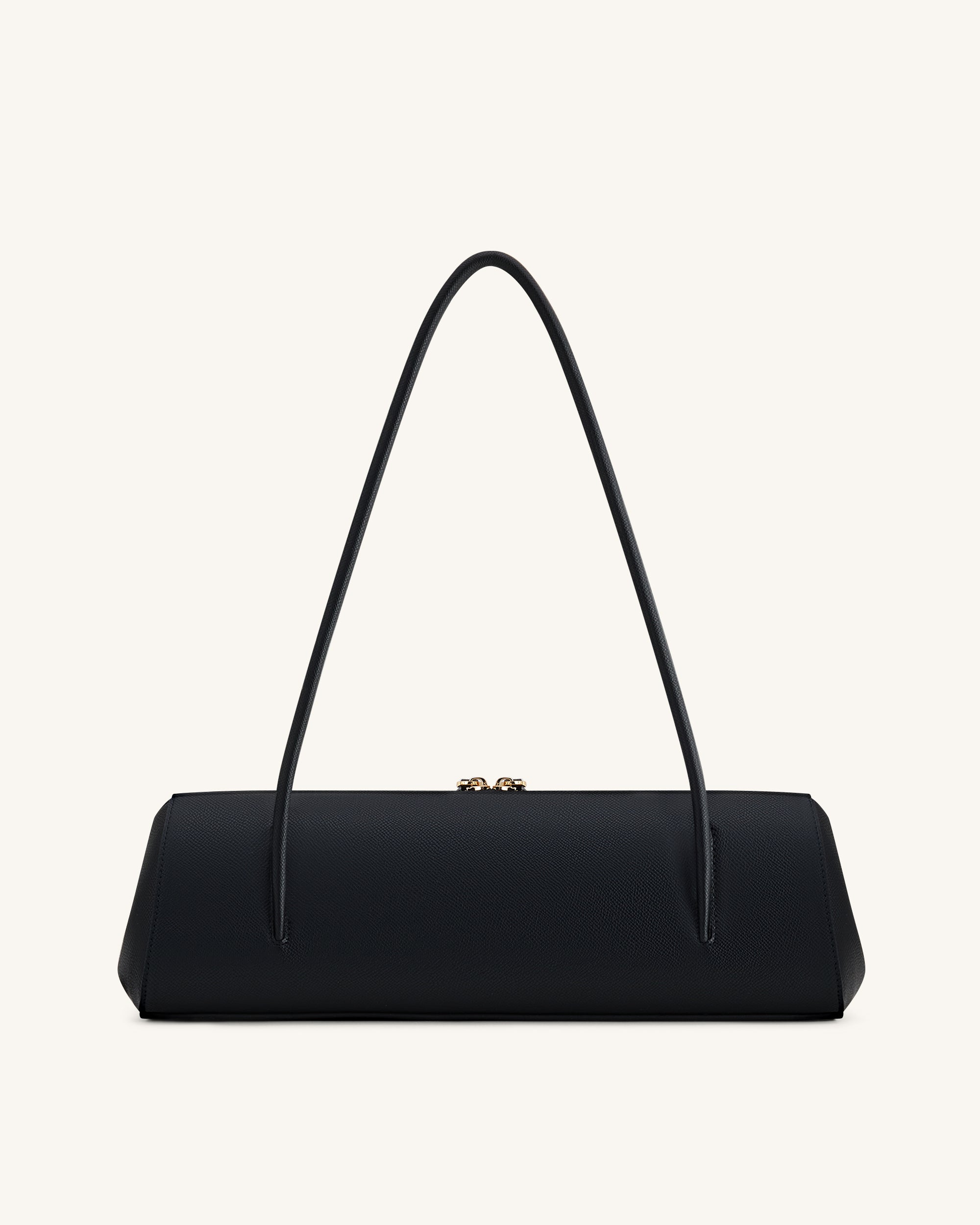 Nova Minimalist Shoulder Bag - Jet Black - Image 3