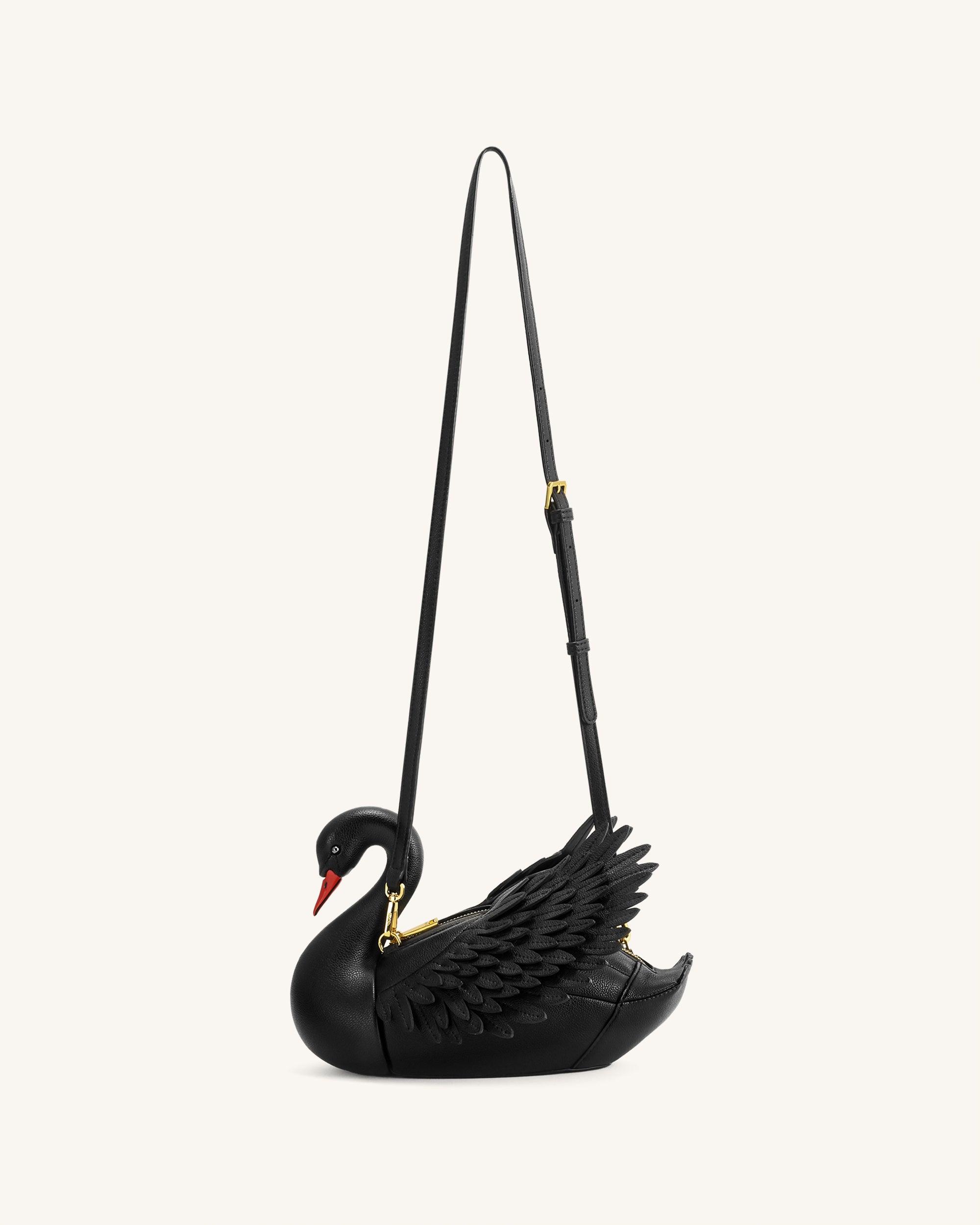 Alani Swan Shaped Crossbody Bag - Black - Image 2