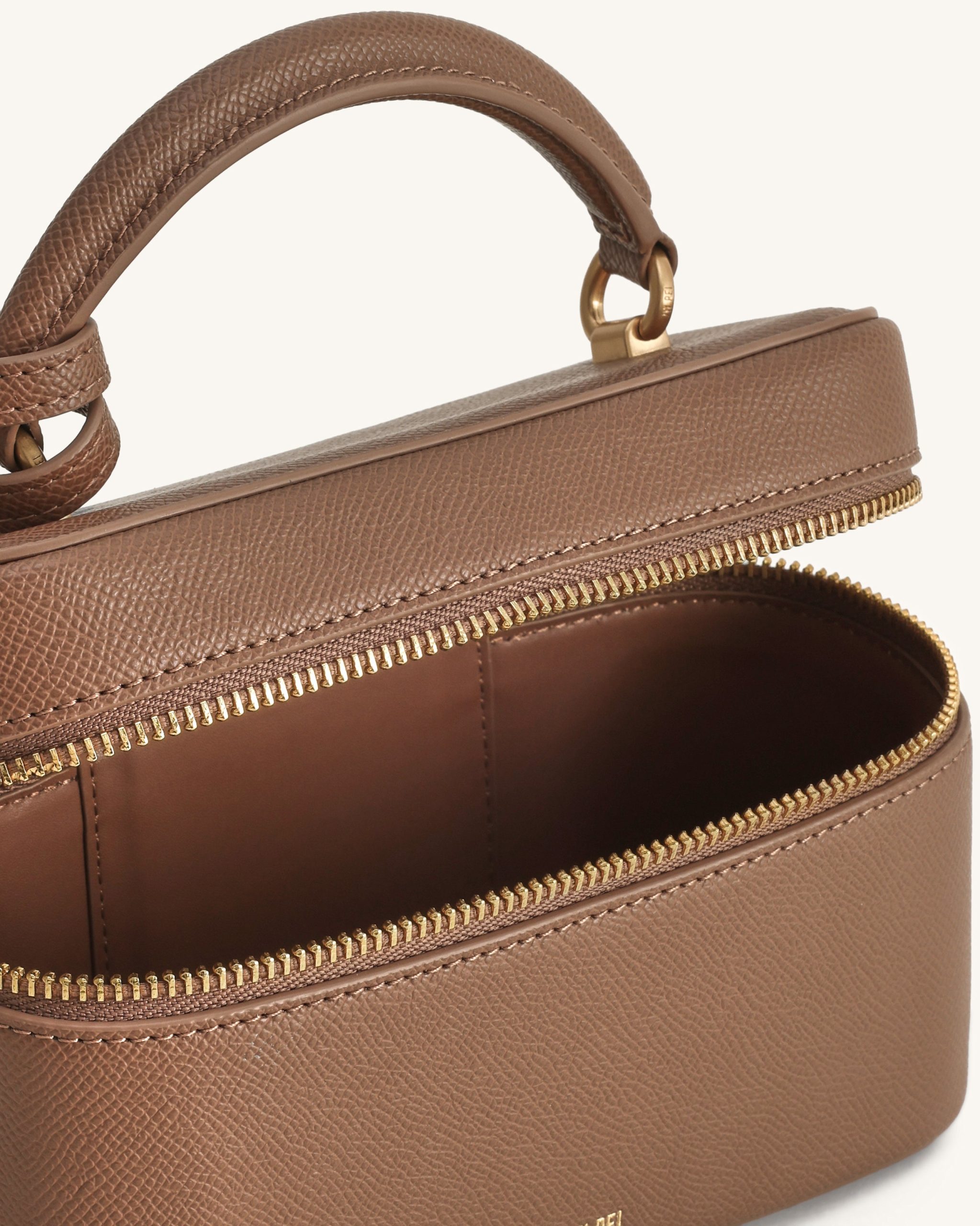 Cleo Box Shape Top Handle Bag - Brown - Image 4