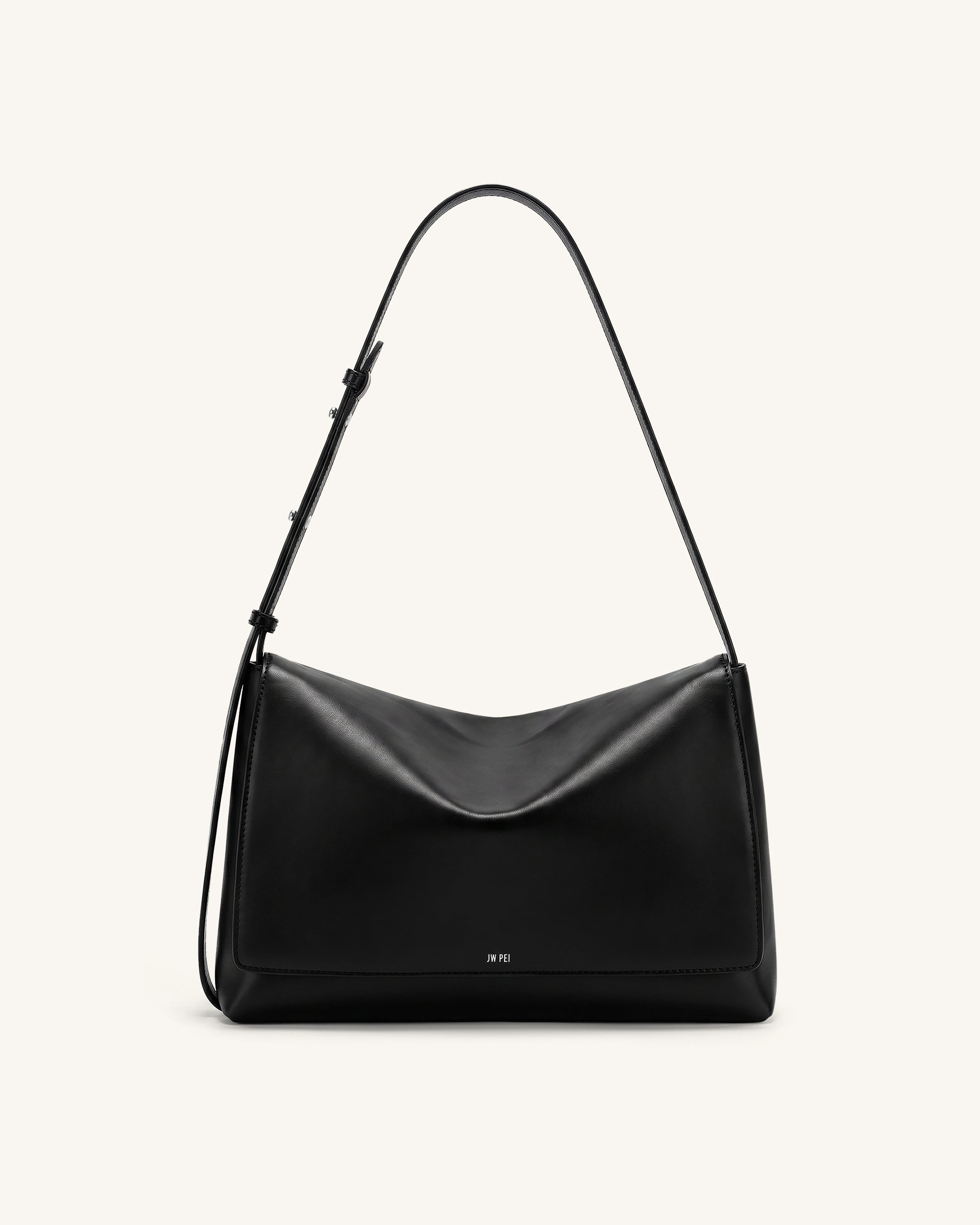 Isolde Flap Shoulder Bag - Black - Image 2