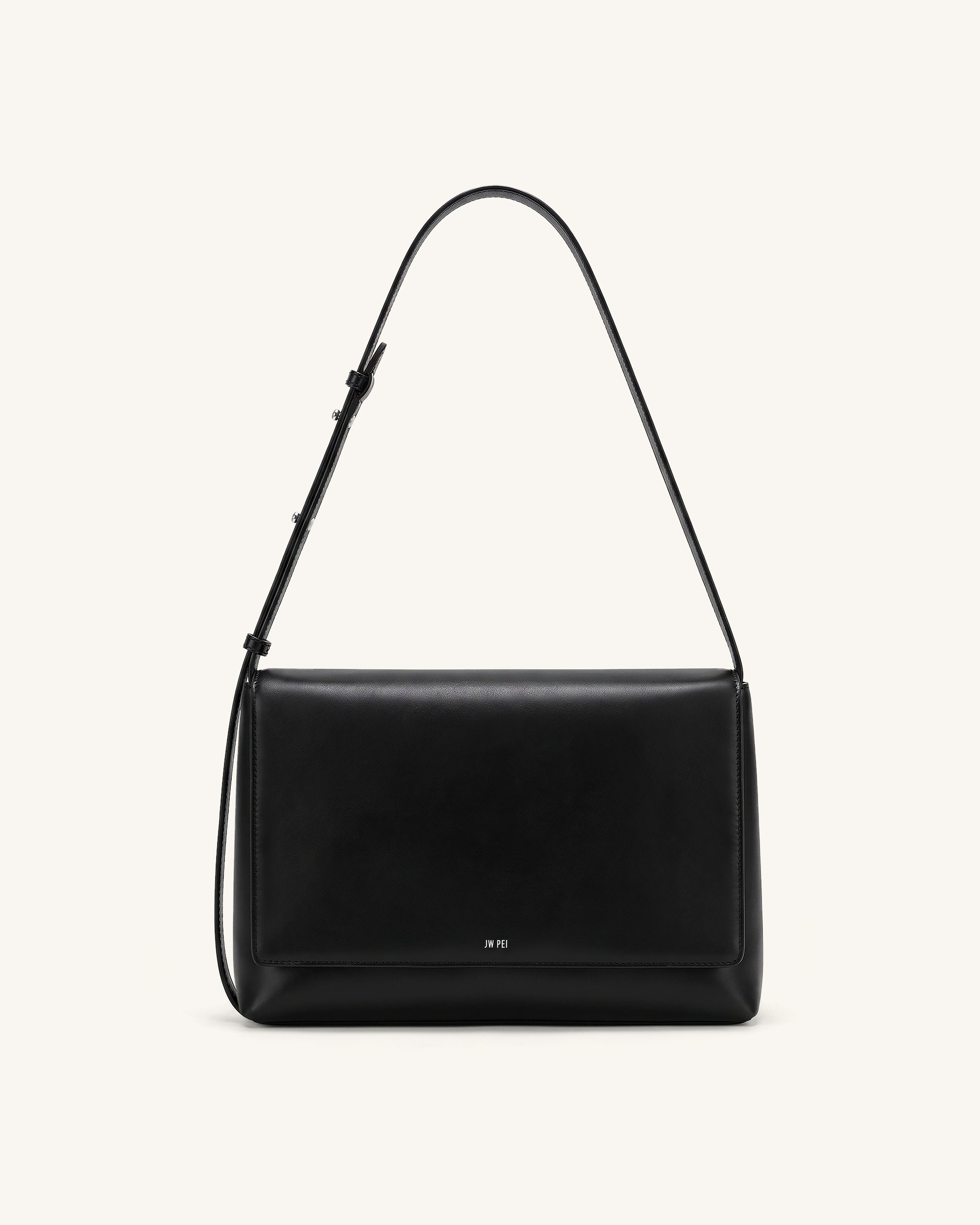 Isolde Flap Shoulder Bag - Black