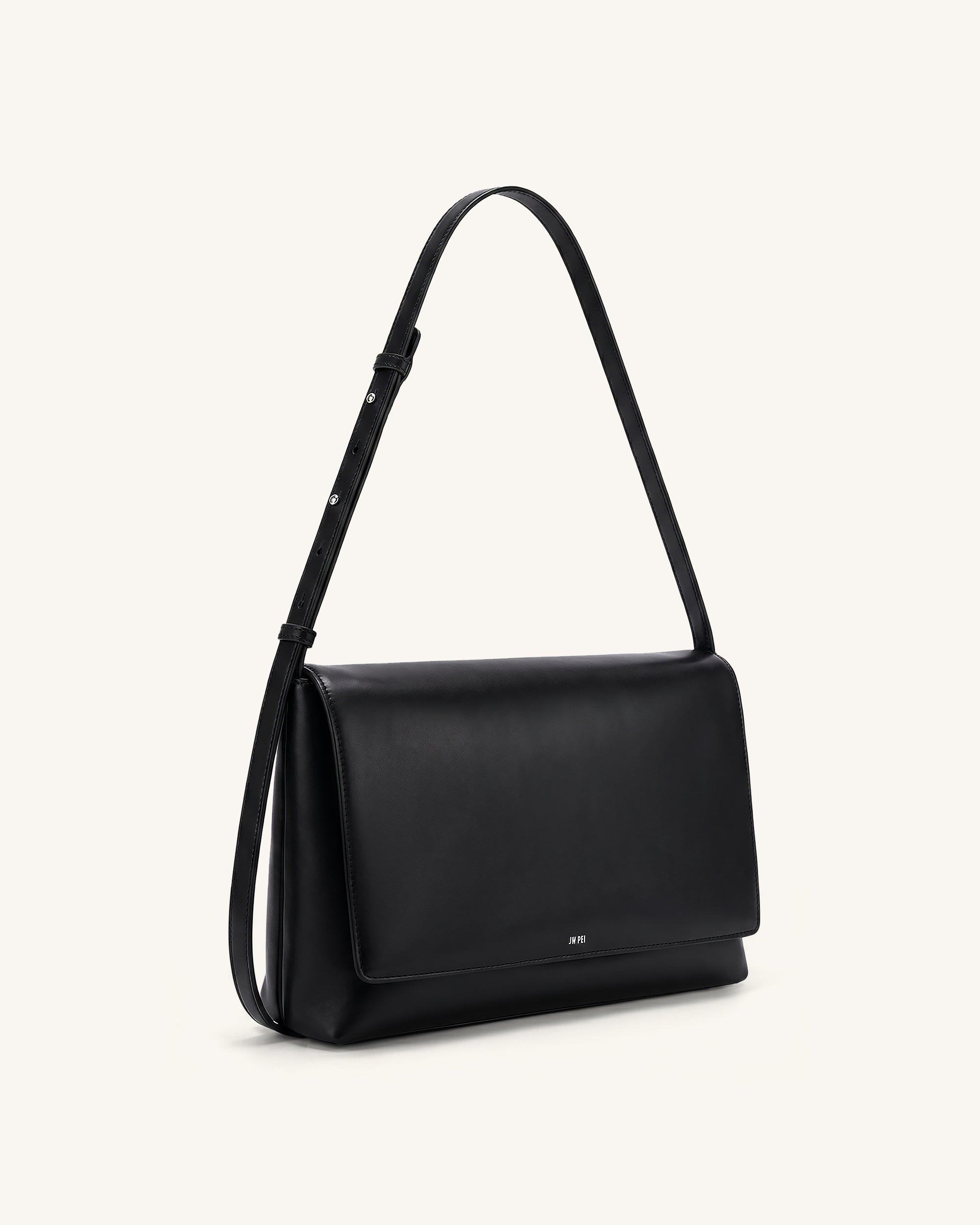 Isolde Flap Shoulder Bag - Black - Image 4