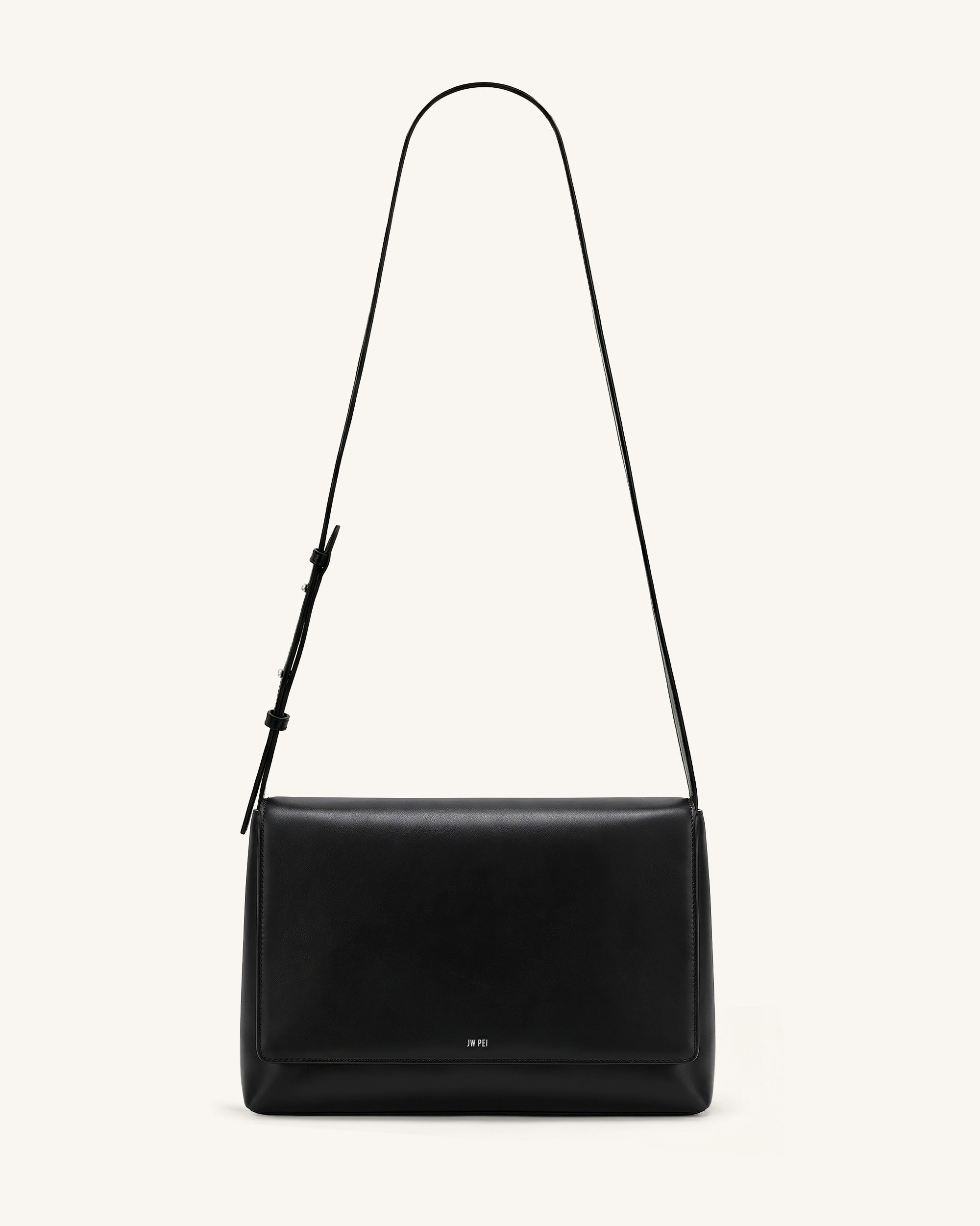 Isolde Flap Shoulder Bag - Black - Image 3
