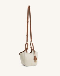 Alternative view of Ines Padlock Tote Bag - Brown Canvas