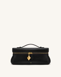 Thea East-West Top Handle Bag - Black