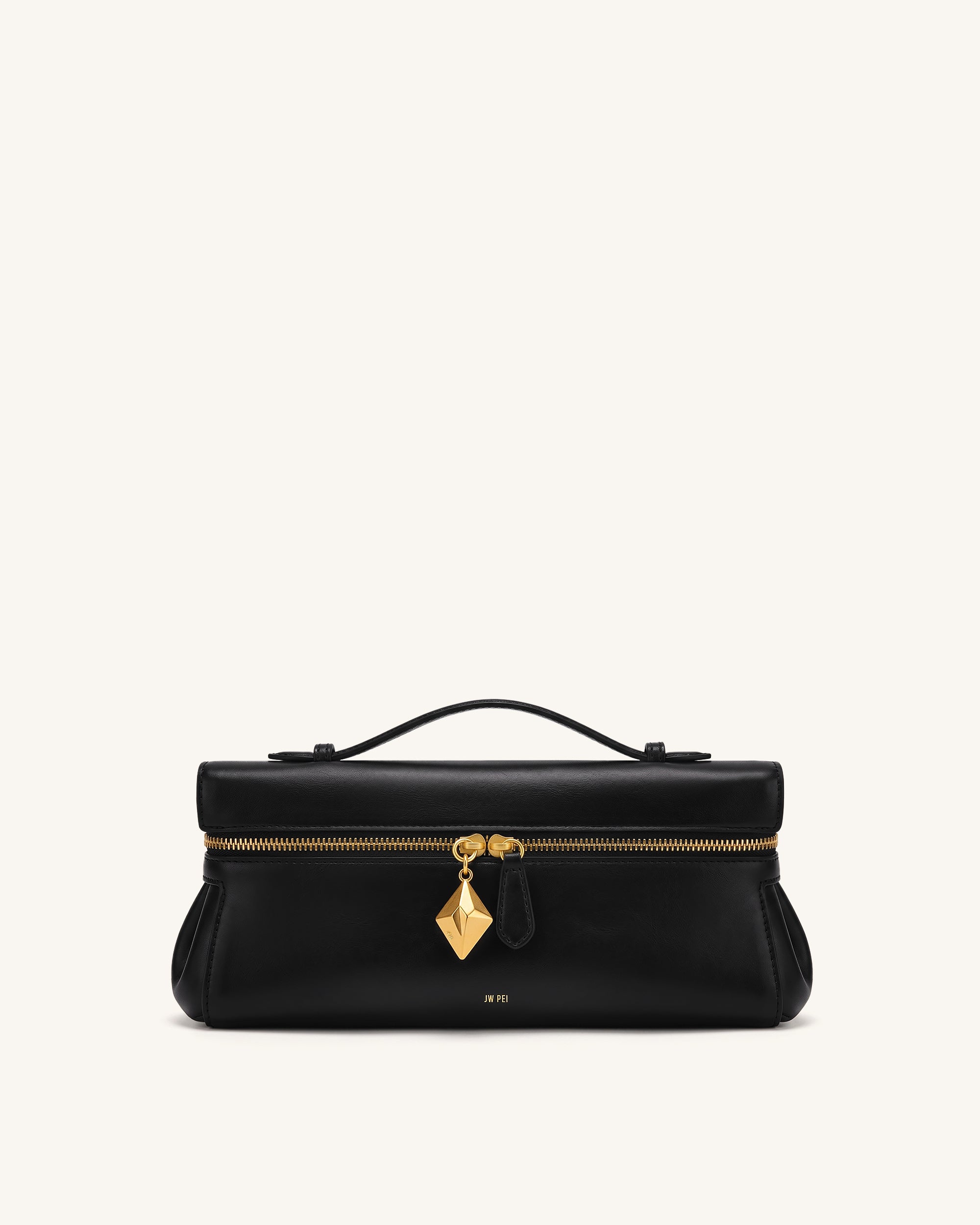 Thea East-West Top Handle Bag - Black