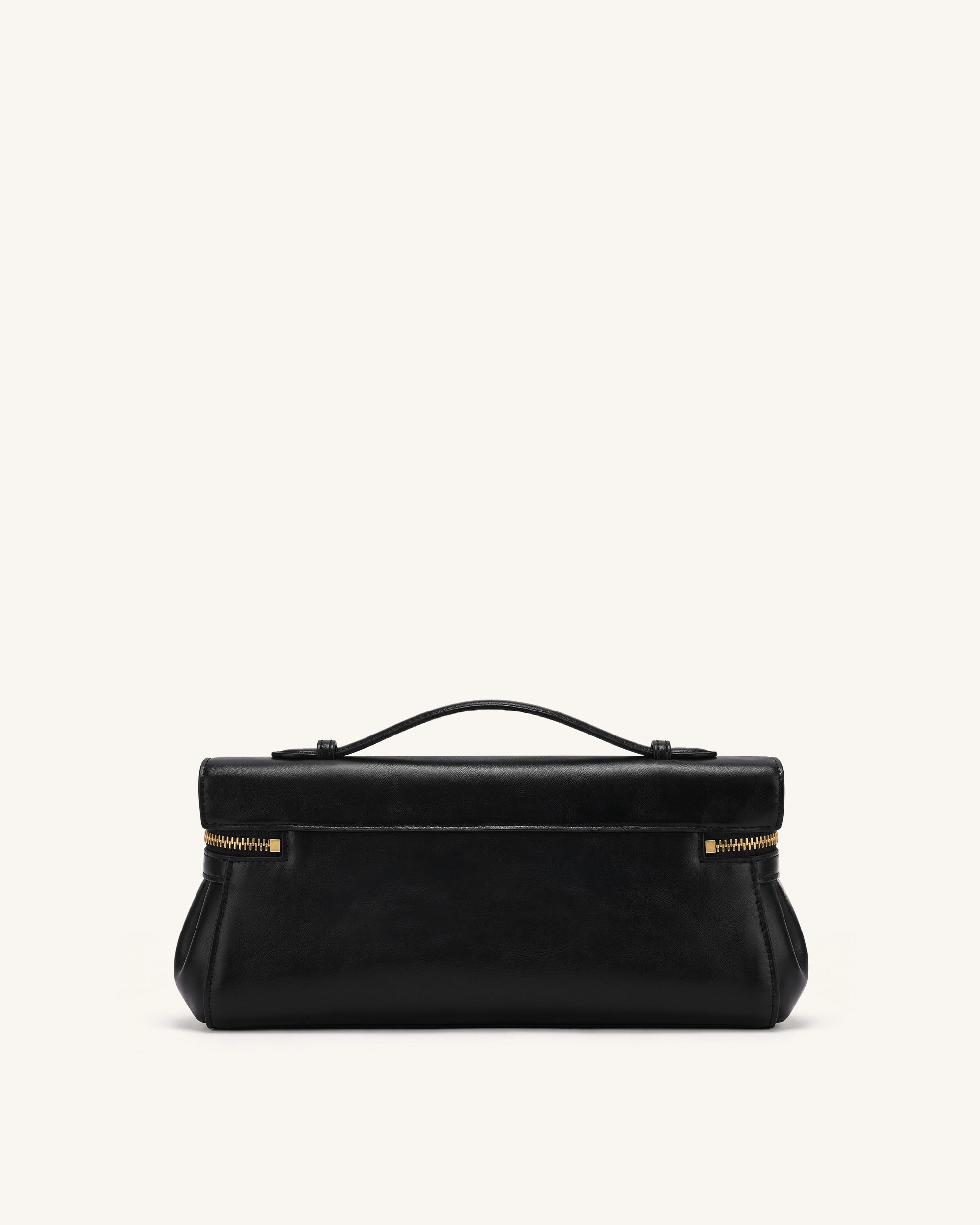 Thea East-West Top Handle Bag - Black - Image 3