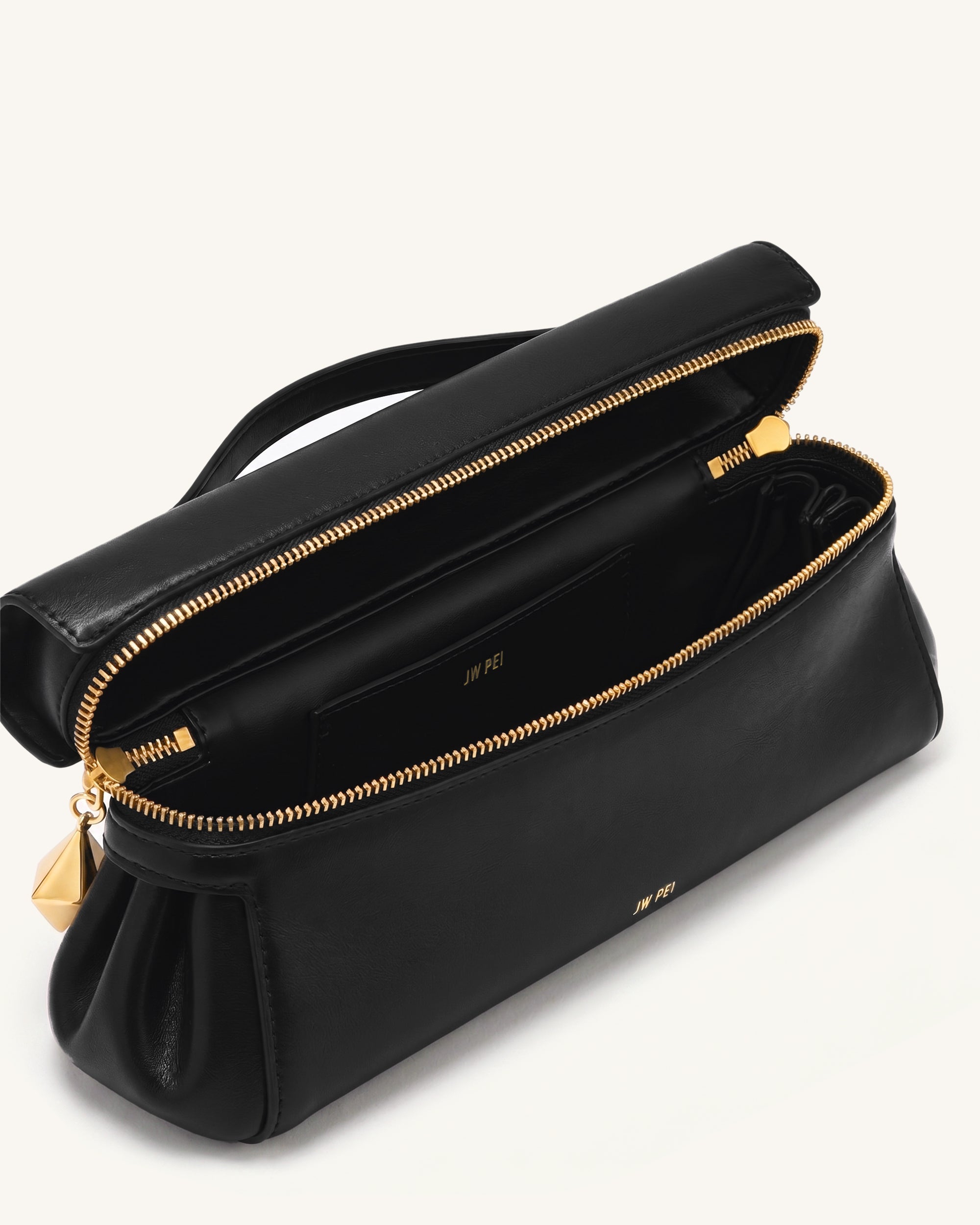Thea East-West Top Handle Bag - Black - Image 4