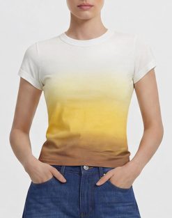 Alternative view of The Slacker Fade Out T-shirt - Desert Sunset