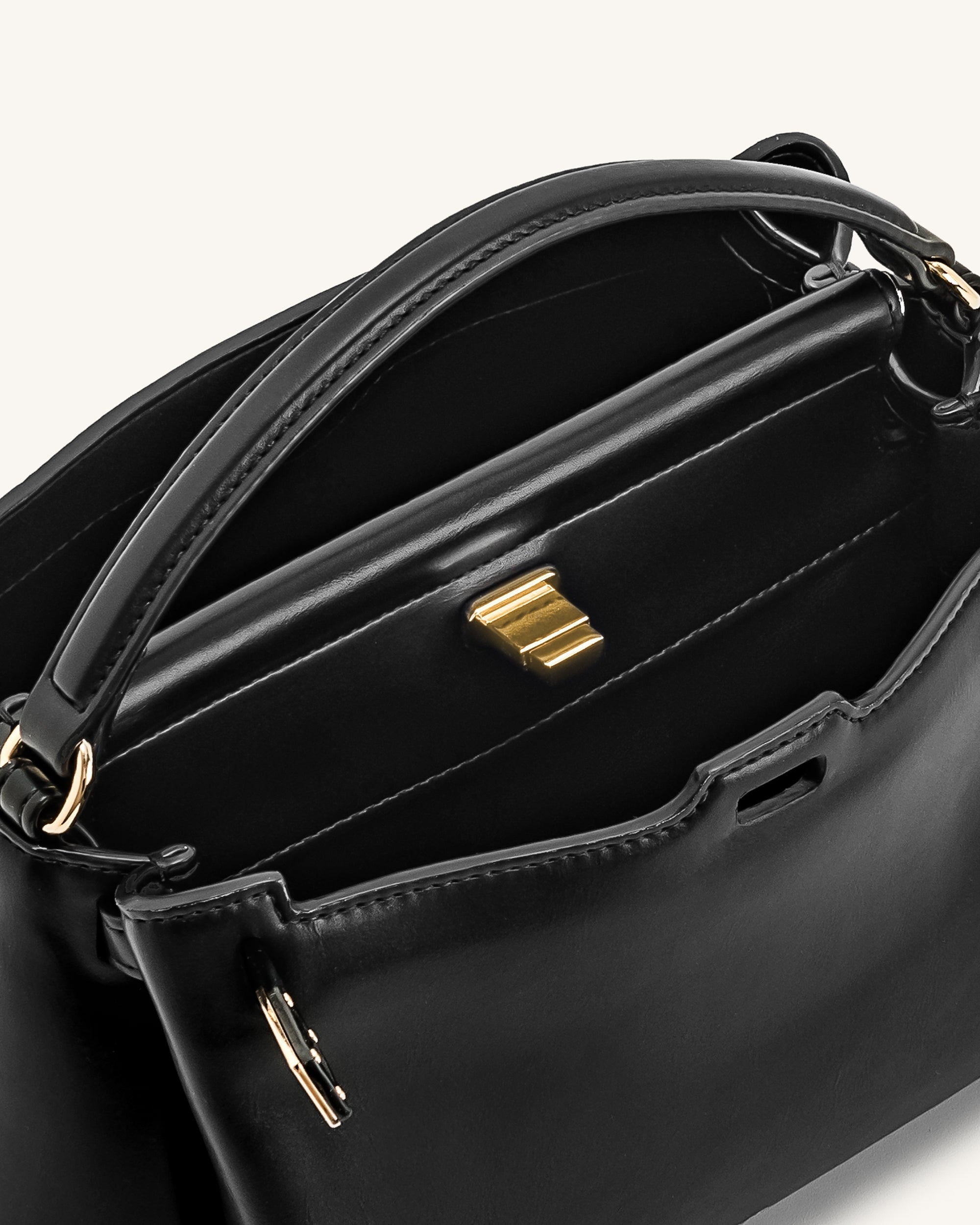 Carmen Top Handle Bag - Black - Image 5