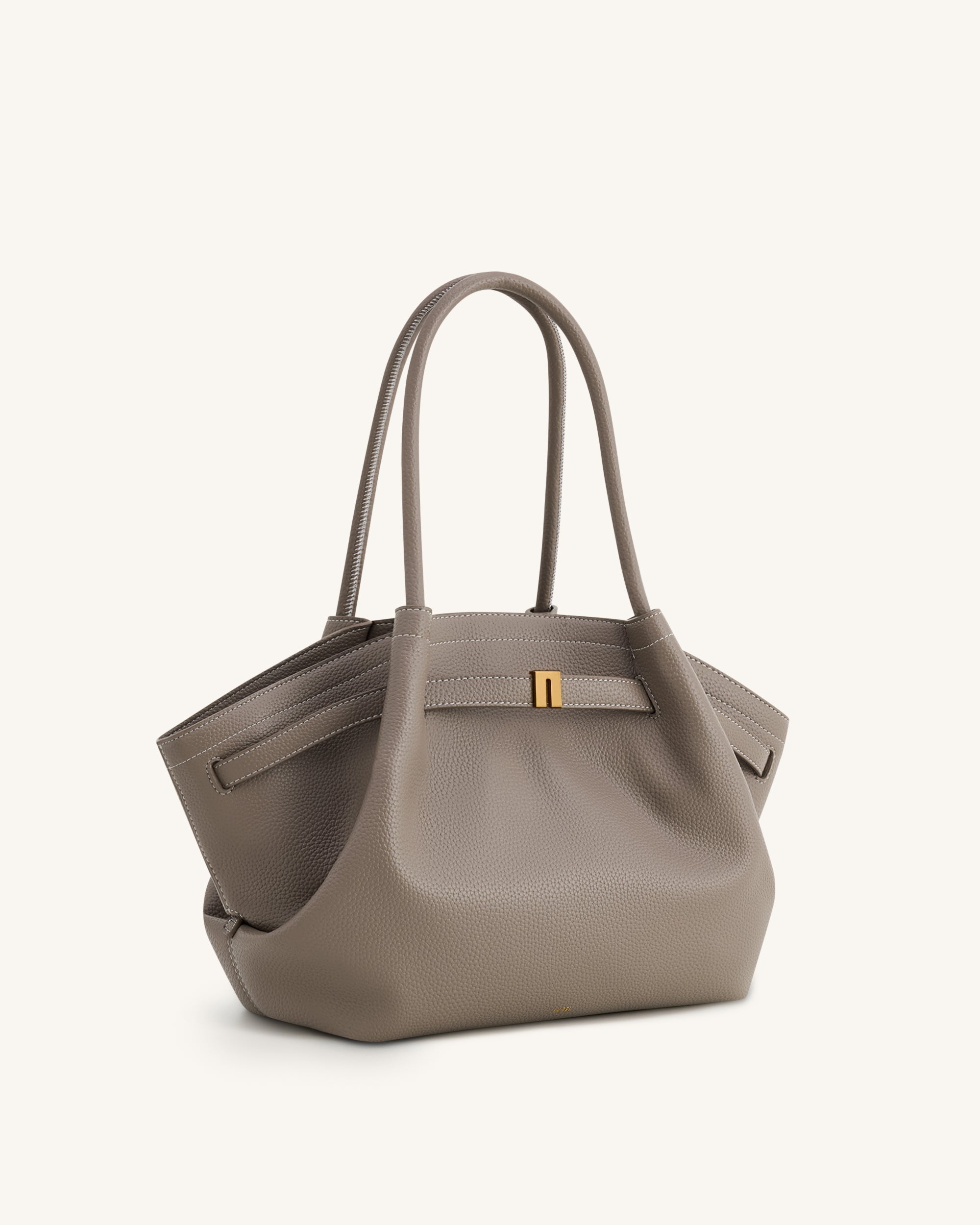 Hana Medium Tote Bag - Taupe - Image 3