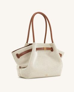 Alternative view of Hana Large Tote Bag - Brown Canvas