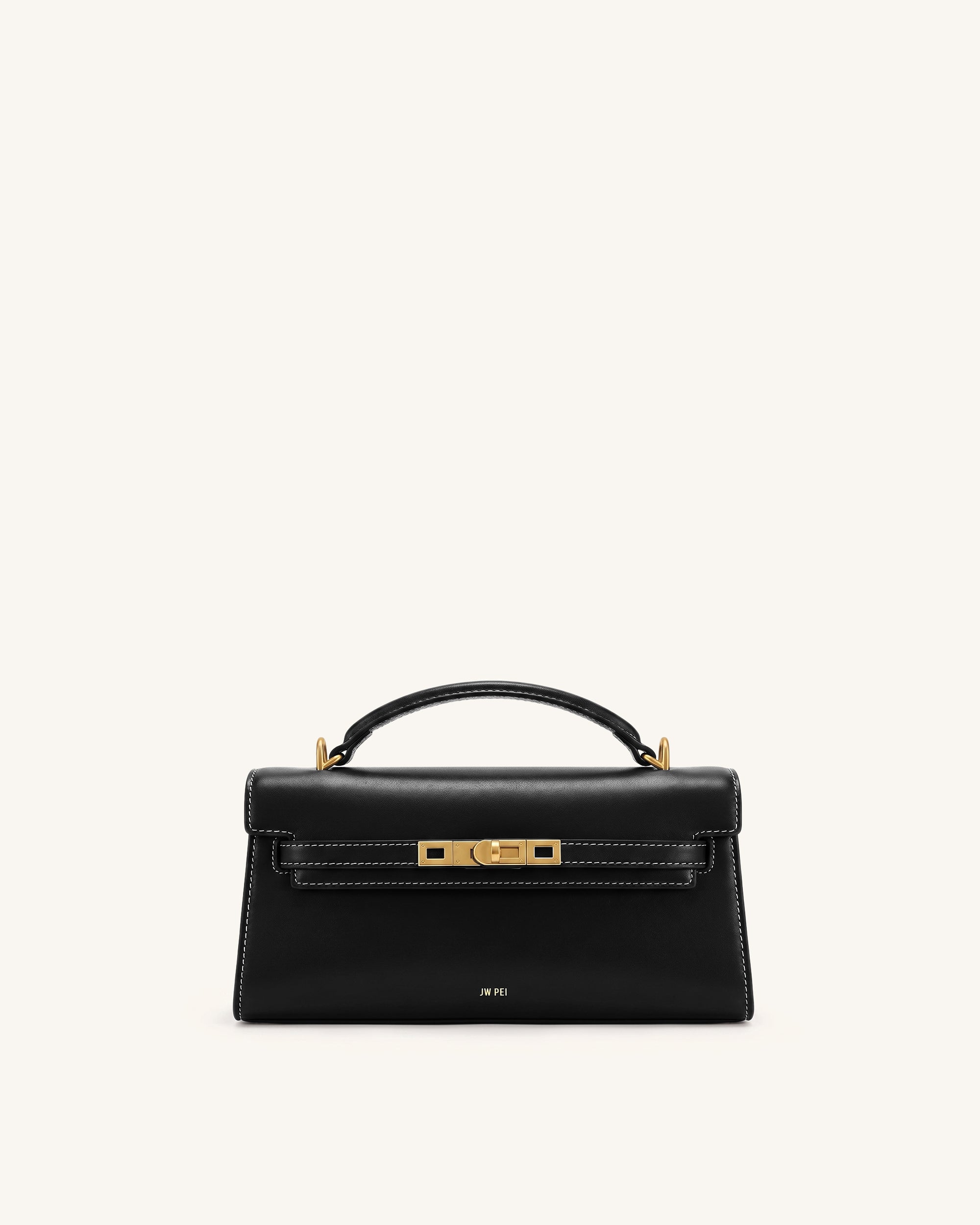 Noor Top Handle Bag - Ink Black