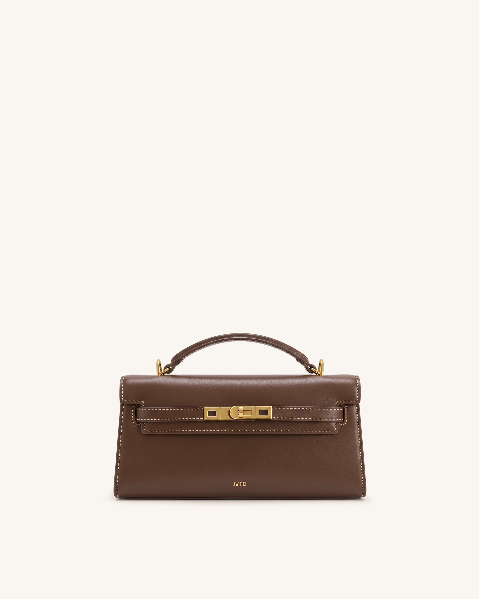 Noor Top Handle Bag - Amber Brown