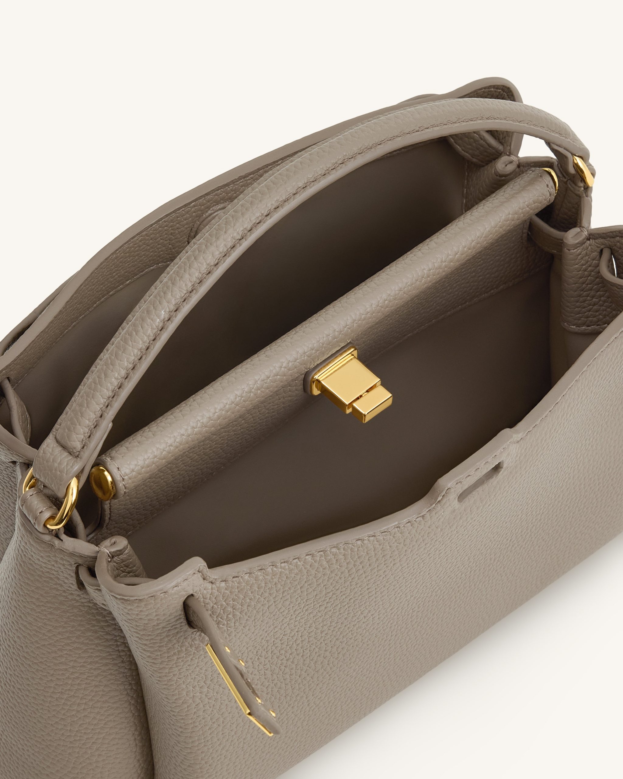 Carmen Top Handle Bag - Taupe - Image 4