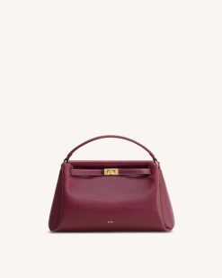 Carmen Top Handle Bag - Burgundy
