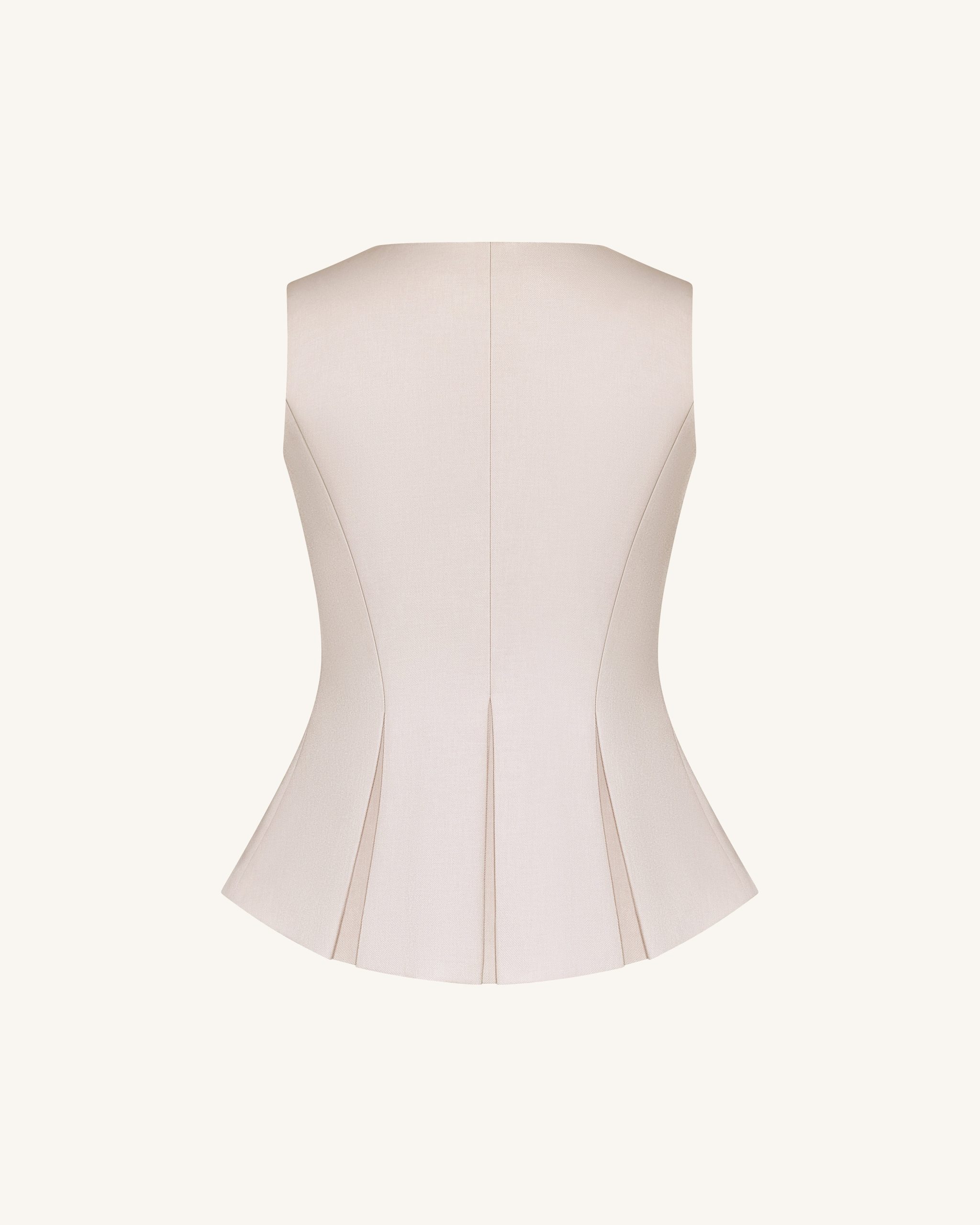 Structured Seam Round - Beige - Image 7