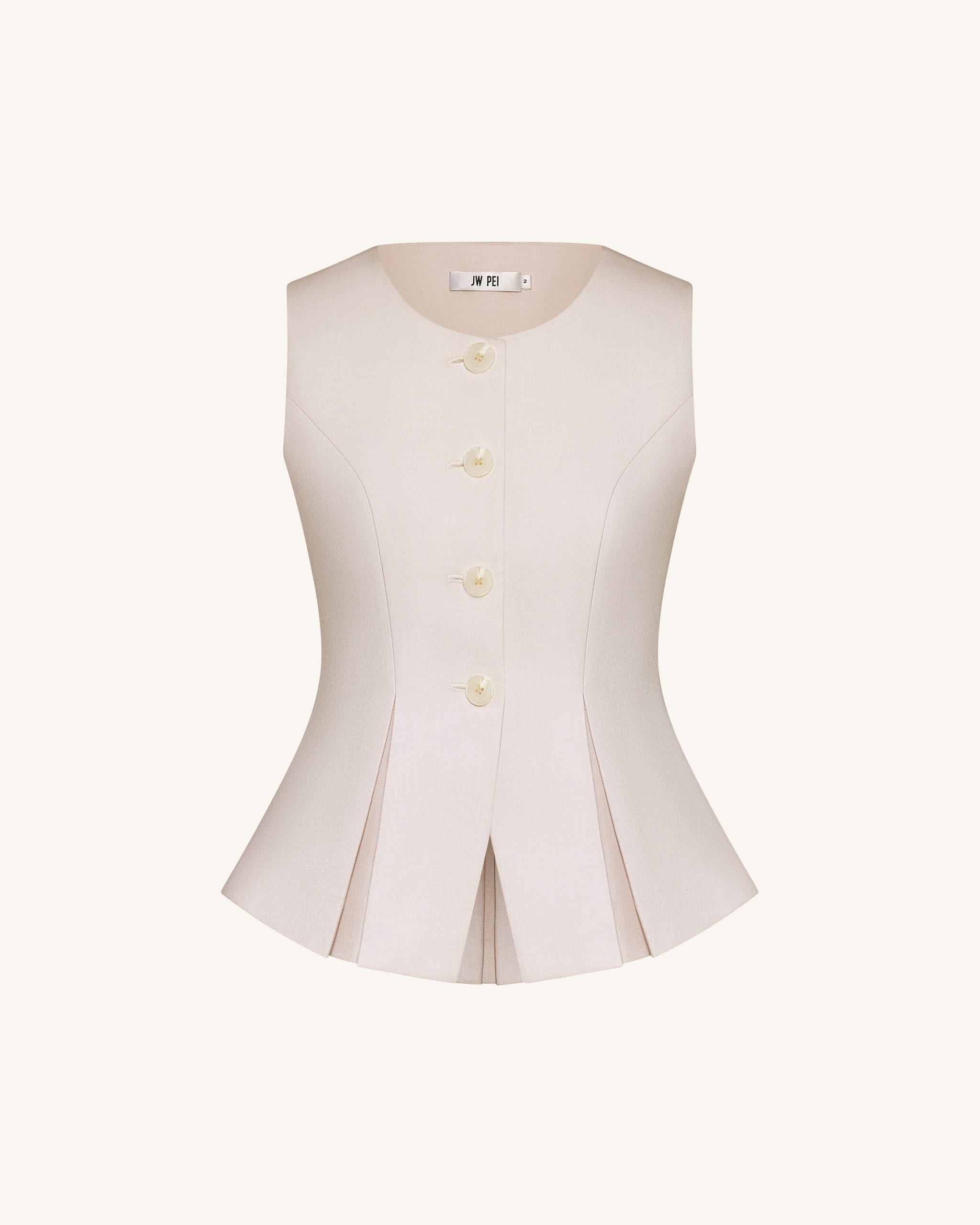Structured Seam Round - Beige - Image 6