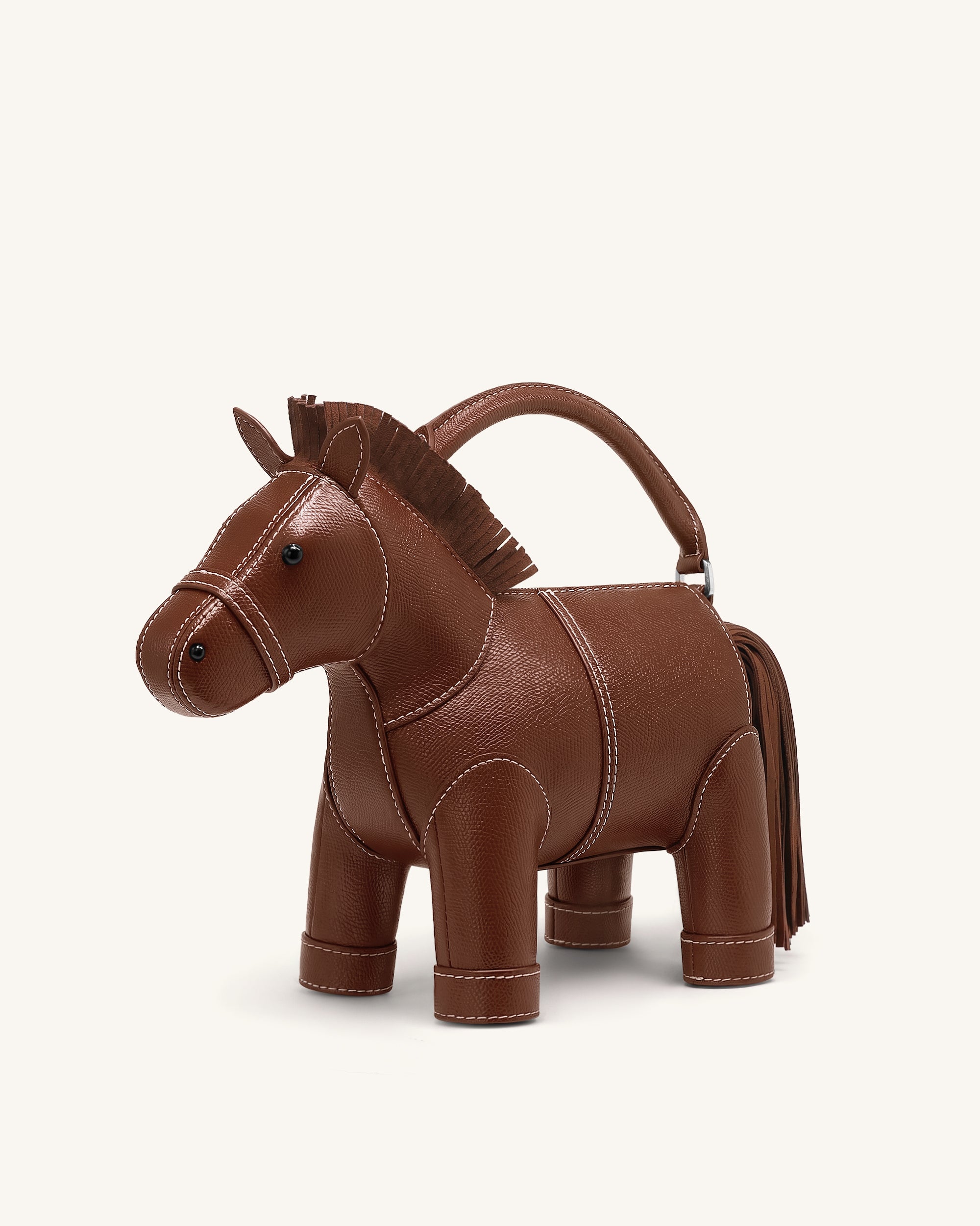 Harper Horse Top Handle Bag - Brown - Image 3