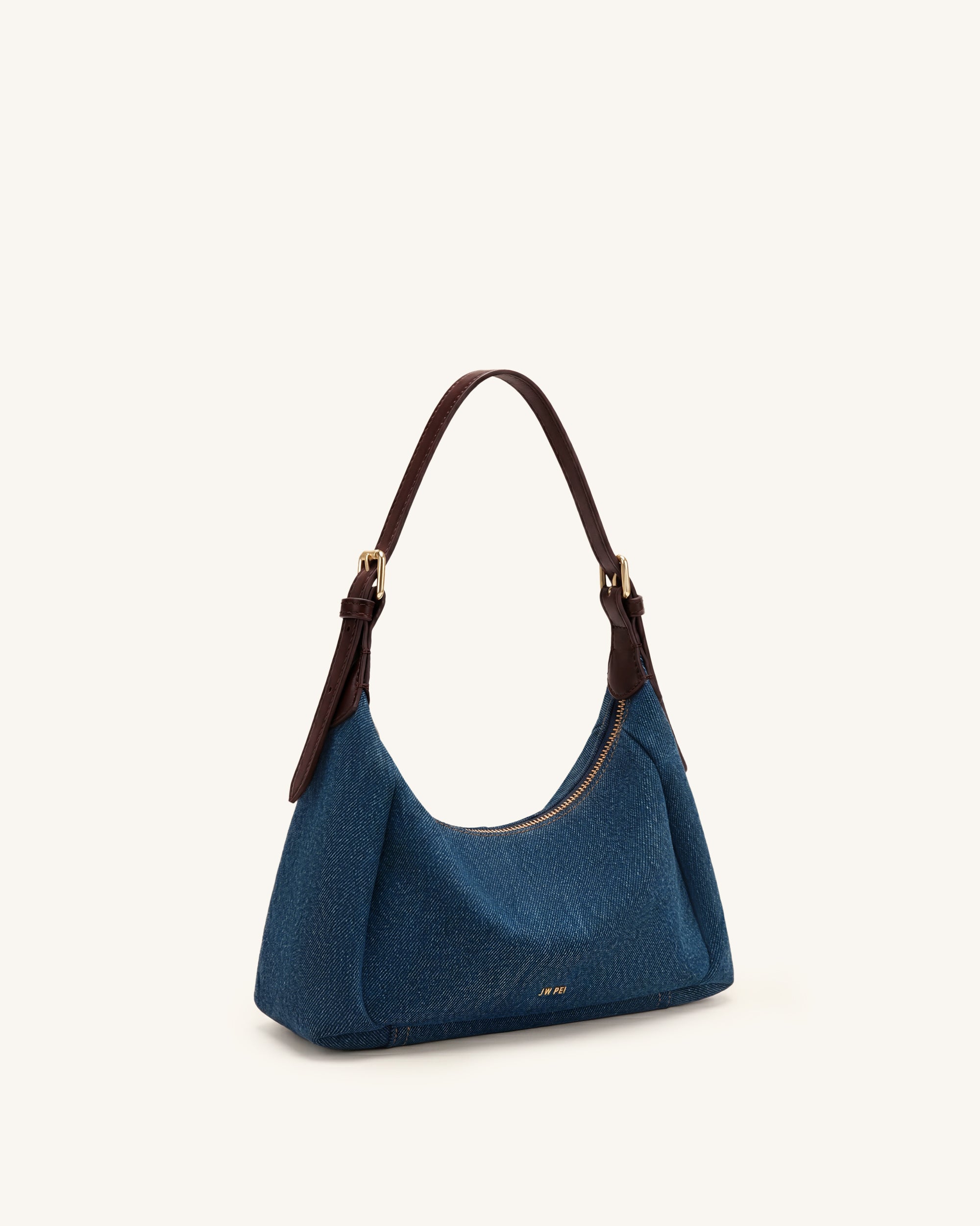 Velora Denim Shoulder Bag - Blue Denim - Image 3