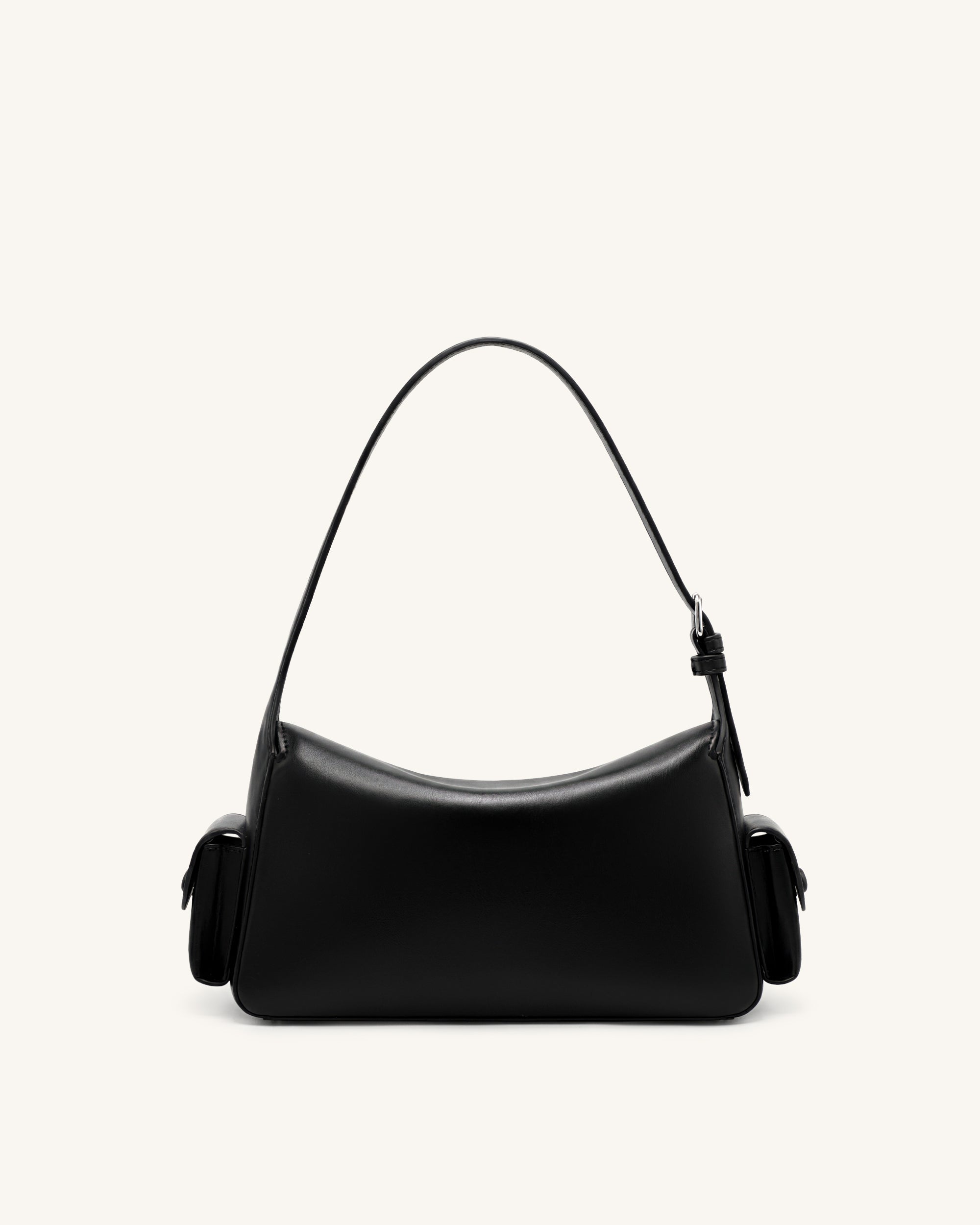 Corinne Multi-Pocket Shoulder Bag - Black - Image 3
