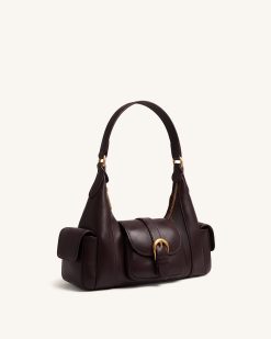 Alternative view of Estelle Pocket Shoulder Bag - Dark Brown