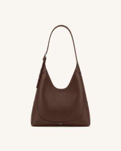 Willow Soft Hobo Shoulder Bag - Dark Brown