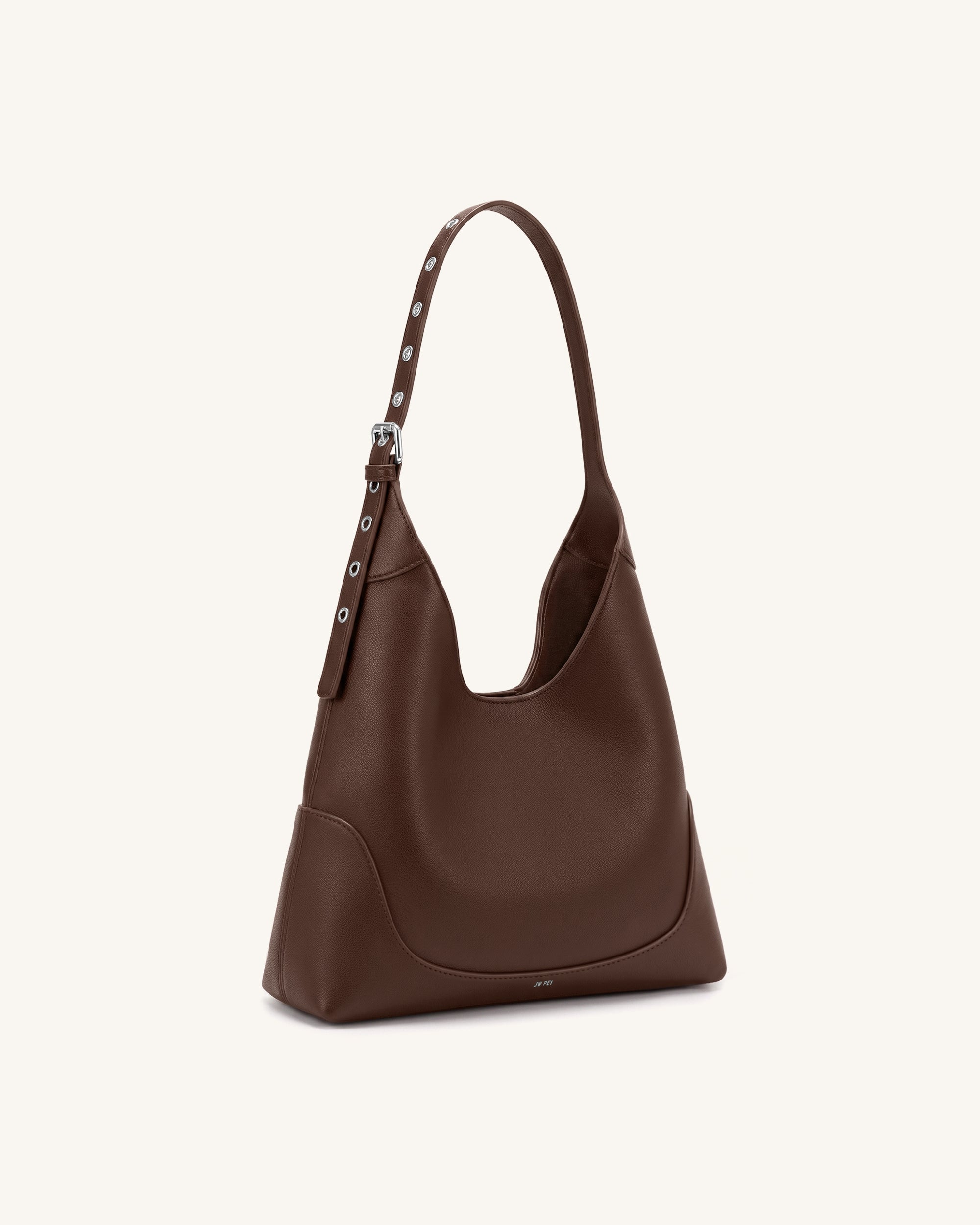 Willow Soft Hobo Shoulder Bag - Dark Brown - Image 2