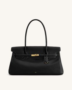 Yara Large Shoulder Bag - Black