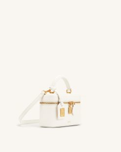 Alternative view of Cleo Box Shape Top Handle Bag - Off-white