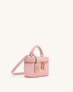 Alternative view of Cleo Box Shape Top Handle Bag - Pink