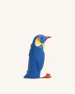 Pia Penguin Crossbody Bag - Blue
