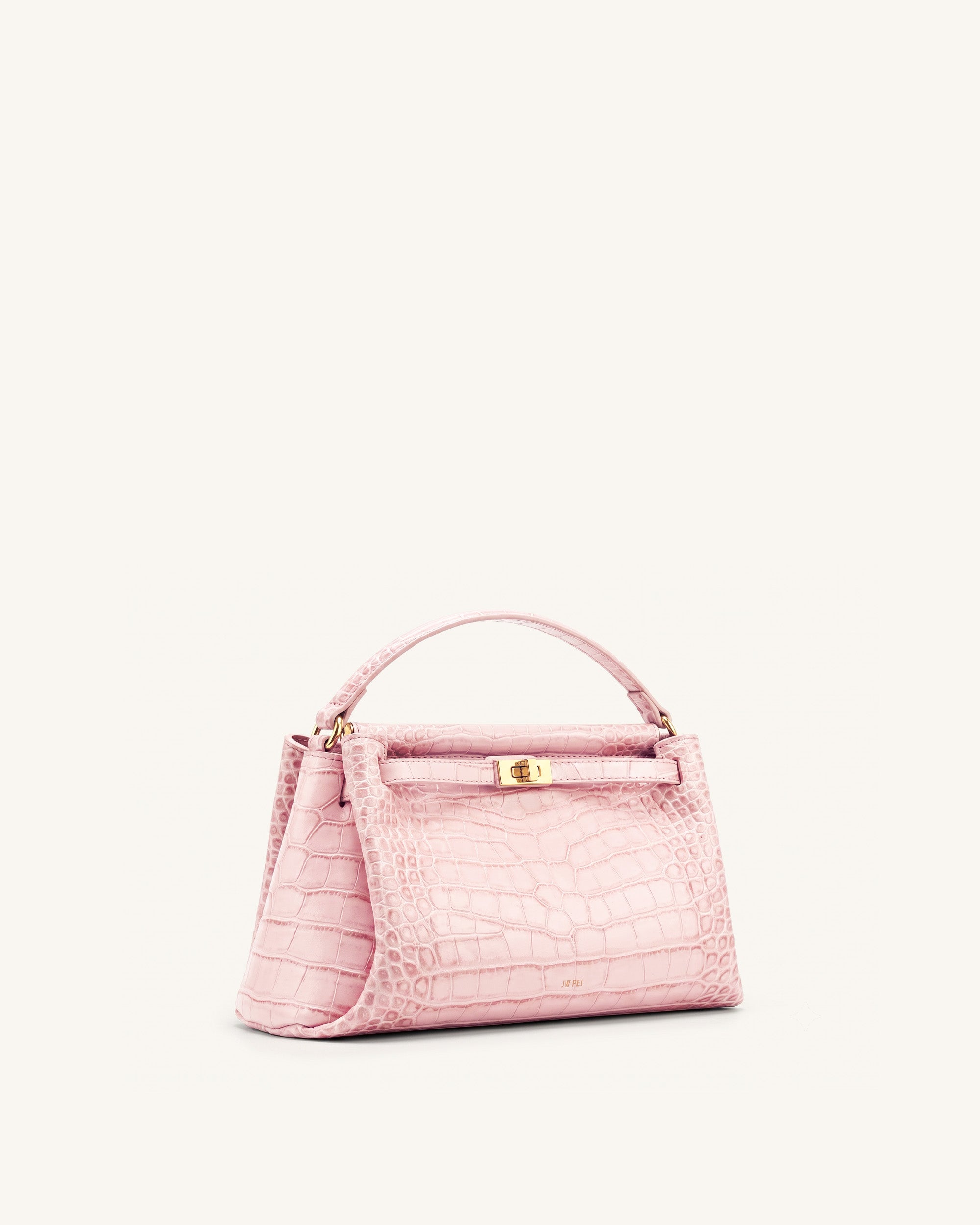 Carmen Top Handle Bag - Pink Croc - Image 2