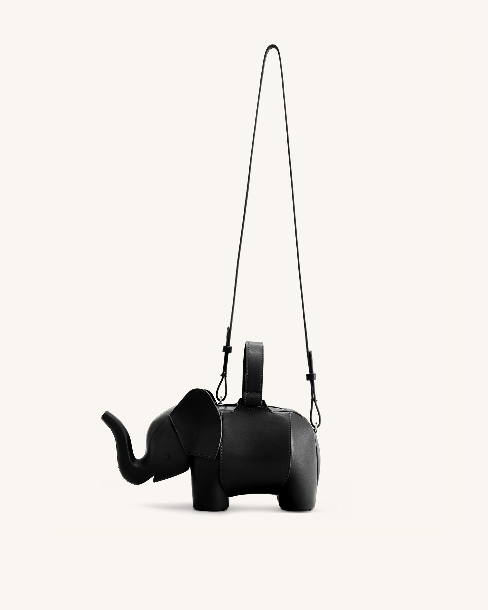 Claire Elephant Shaped Handbag - Black - Image 2