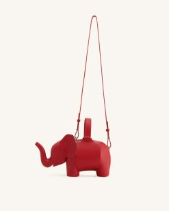 Alternative view of Claire Elephant Shaped Handbag - Red