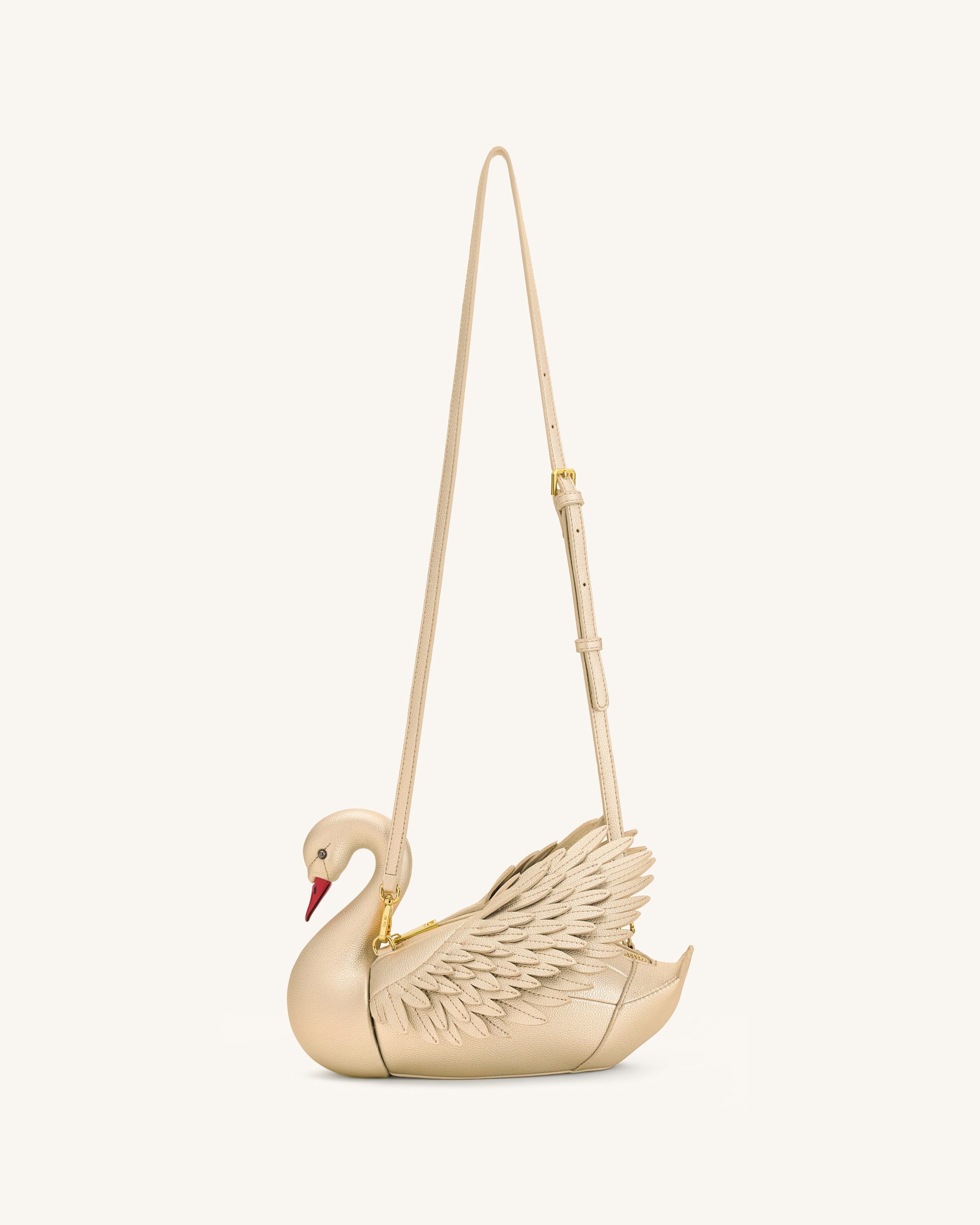 Alani Swan Shaped Crossbody Bag - Gold - Image 2