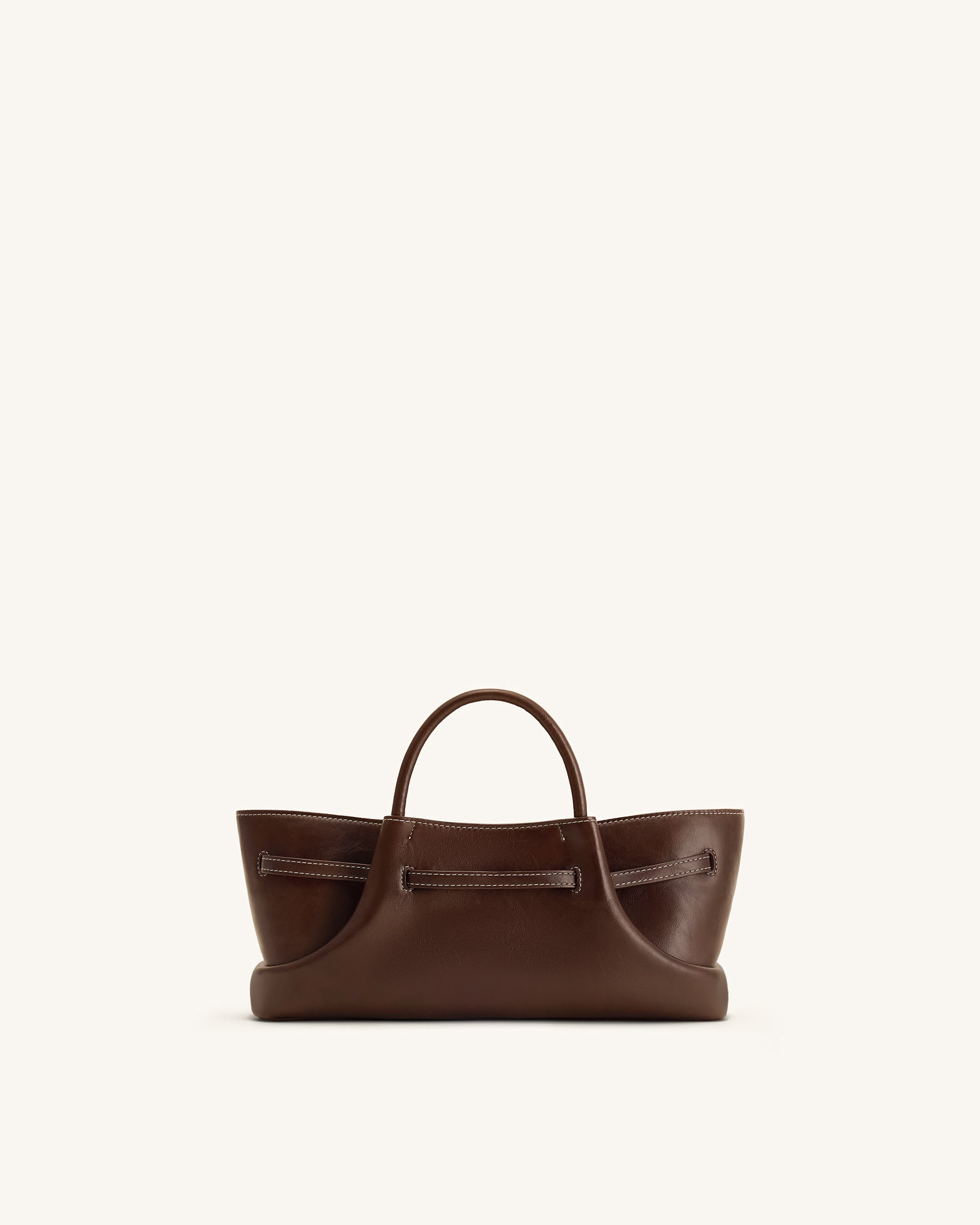 Maeve Dachshund Metal Charm Tote Bag - Dark Brown - Image 5