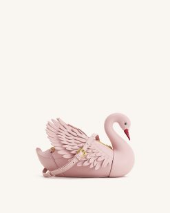 Alani Swan Shaped Crossbody Bag - Light Pink