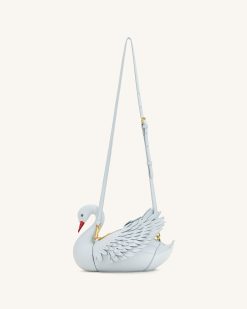 Alternative view of Alani Swan Shaped Crossbody Bag - Light Blue