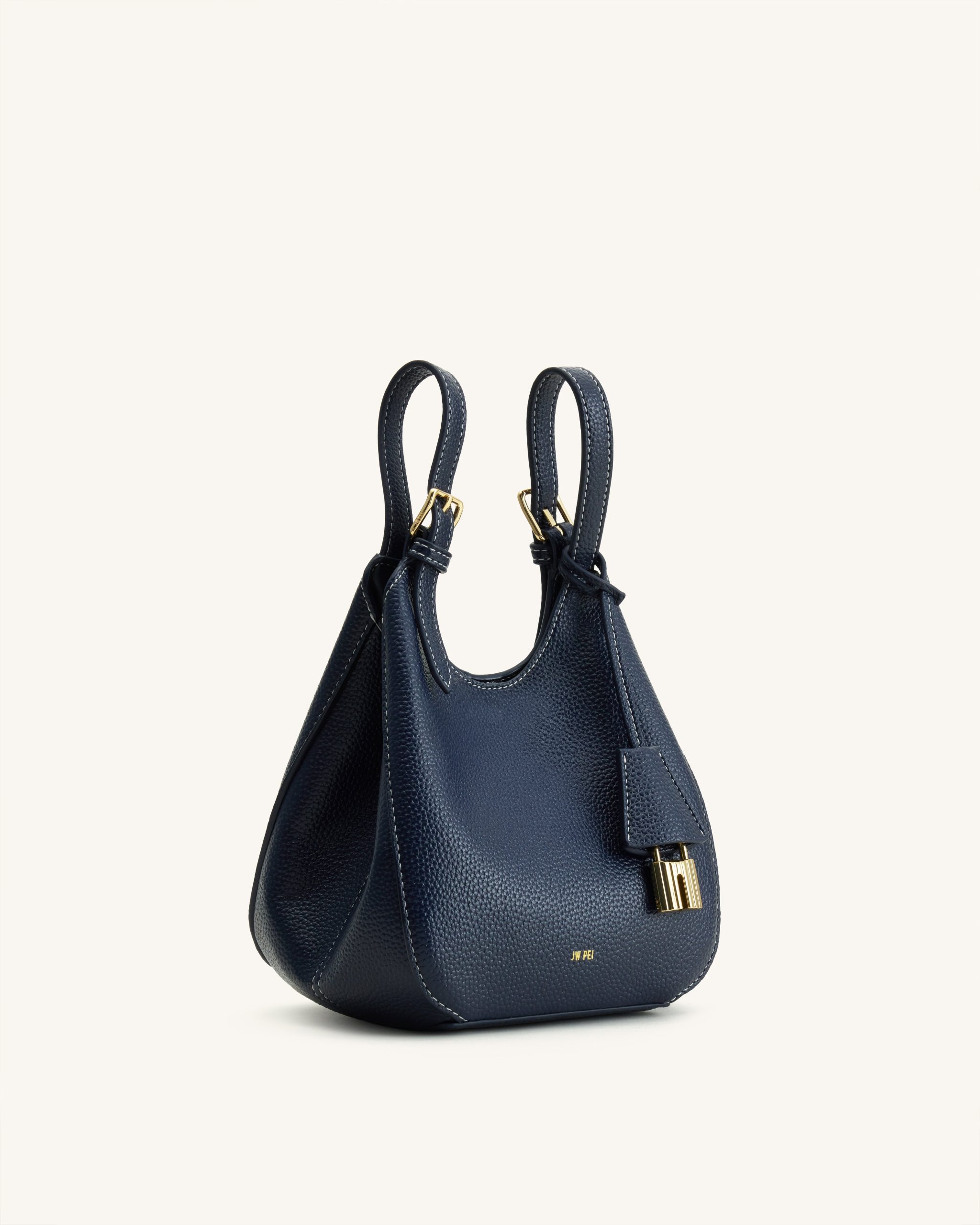 Ines Padlock Tote Bag - Navy - Image 5