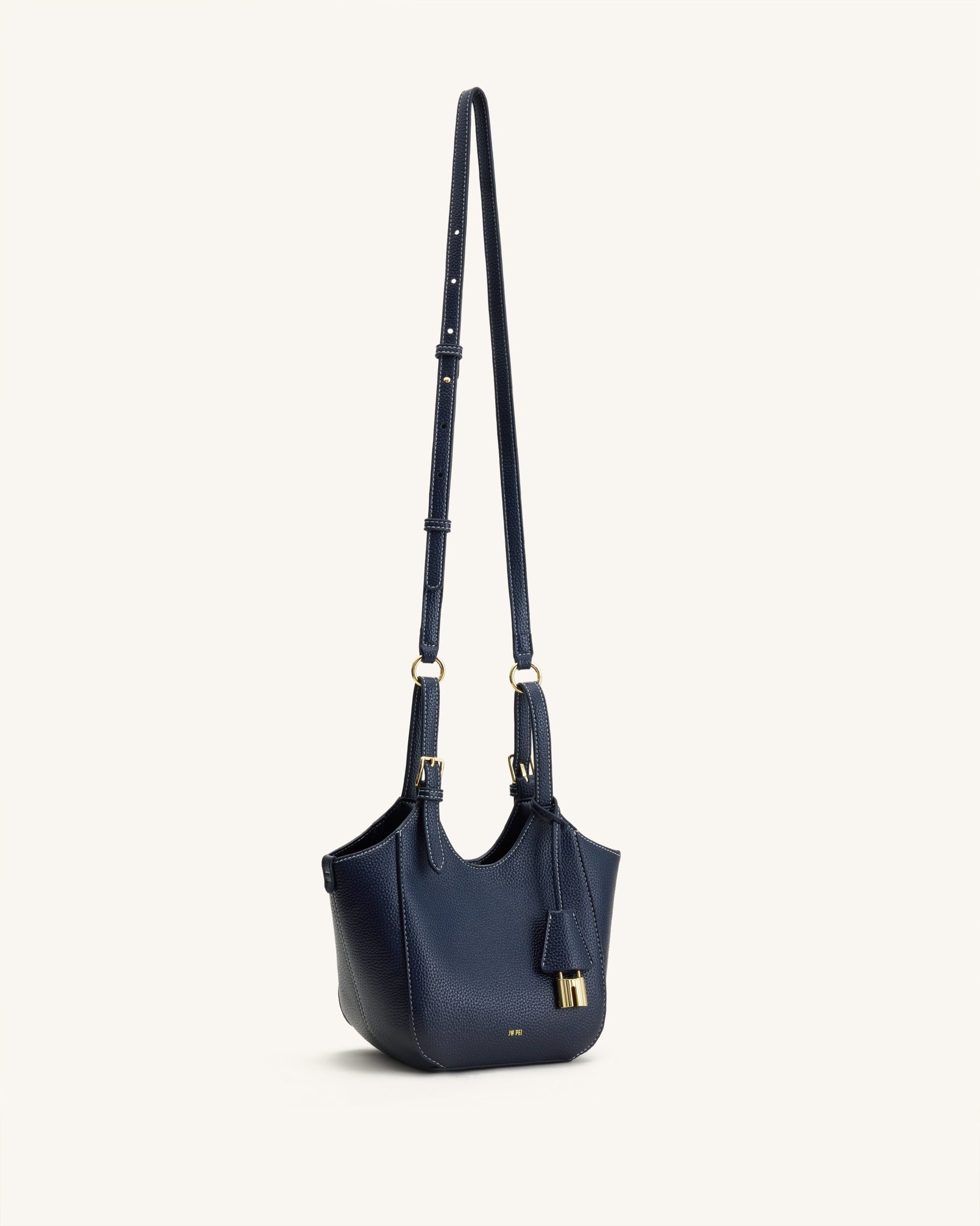 Ines Padlock Tote Bag - Navy - Image 2