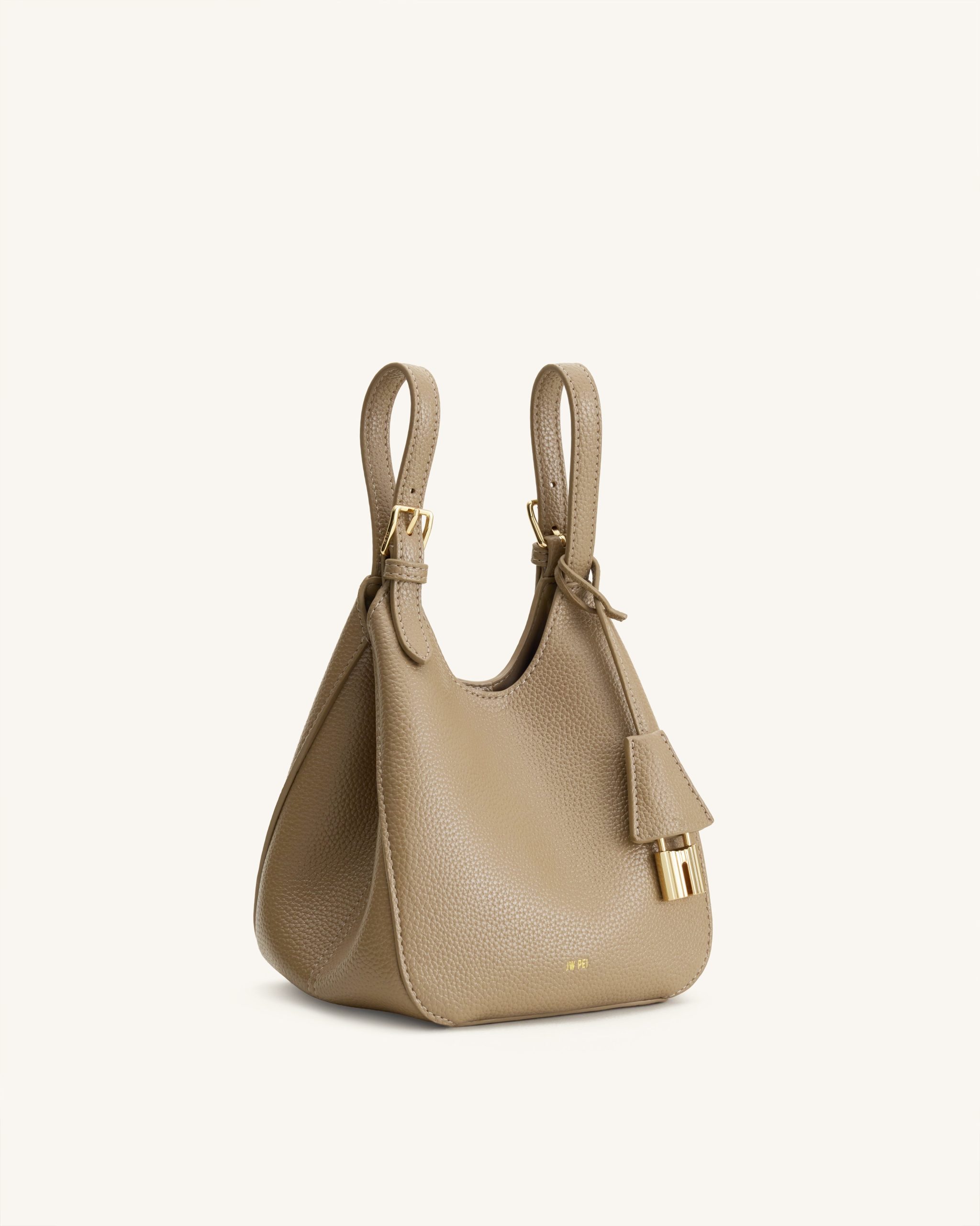 Ines Padlock Tote Bag - Gray Beige - Image 5