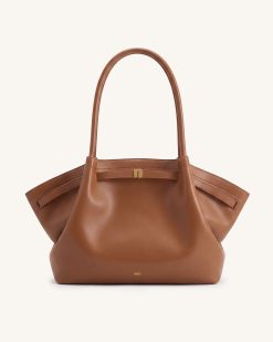 Hana Large Tote Bag - Brown