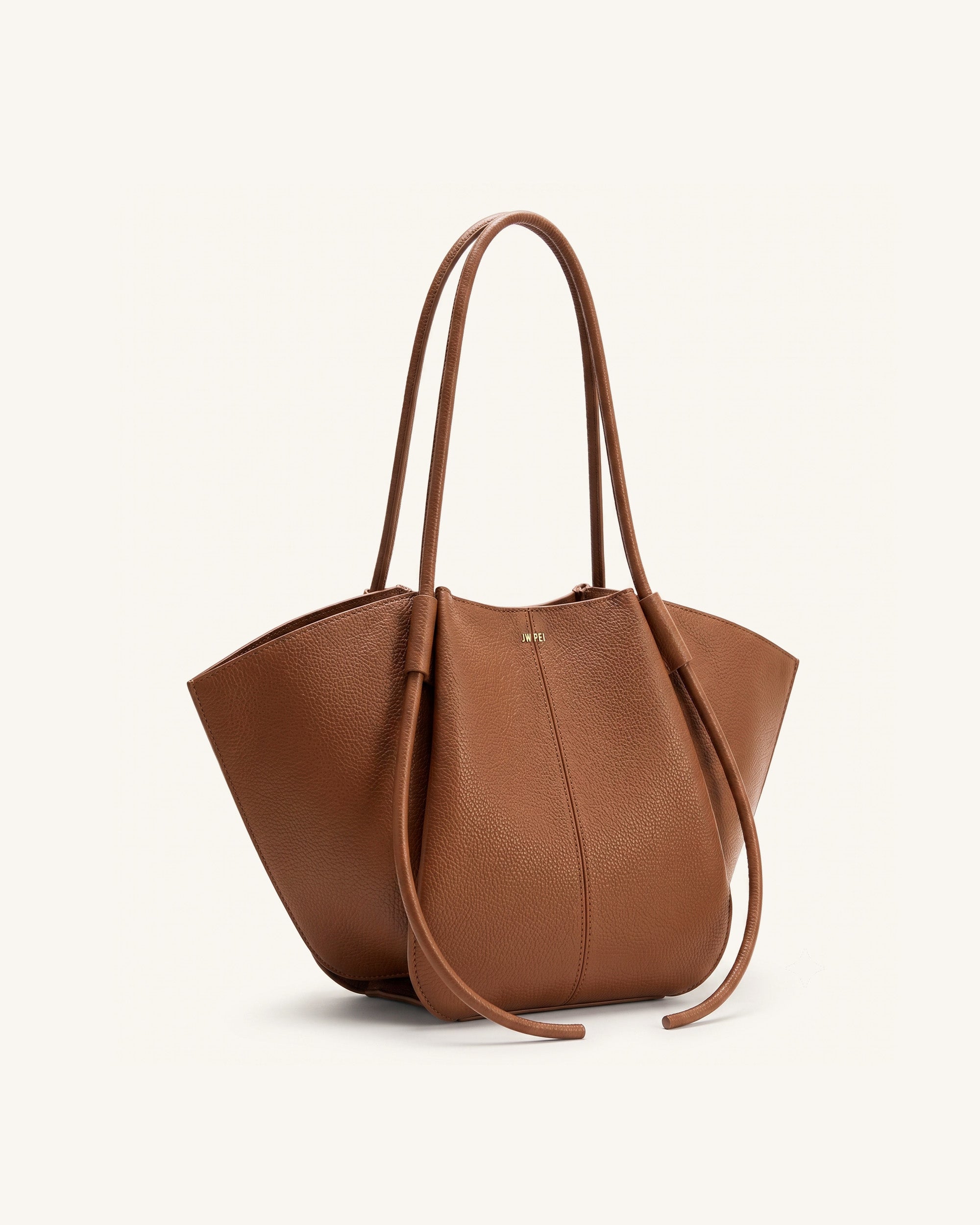 Nala Wide Tote Bag - Yellow Brown - Image 2
