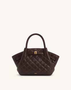 Hana Mini Tote Bag - Dark Chocolate Brown